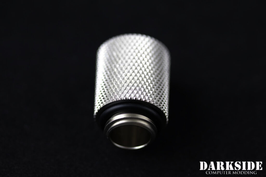 20mm Spacer Adapter – Male-Female G1/4 – Satin Nickel - Image 2
