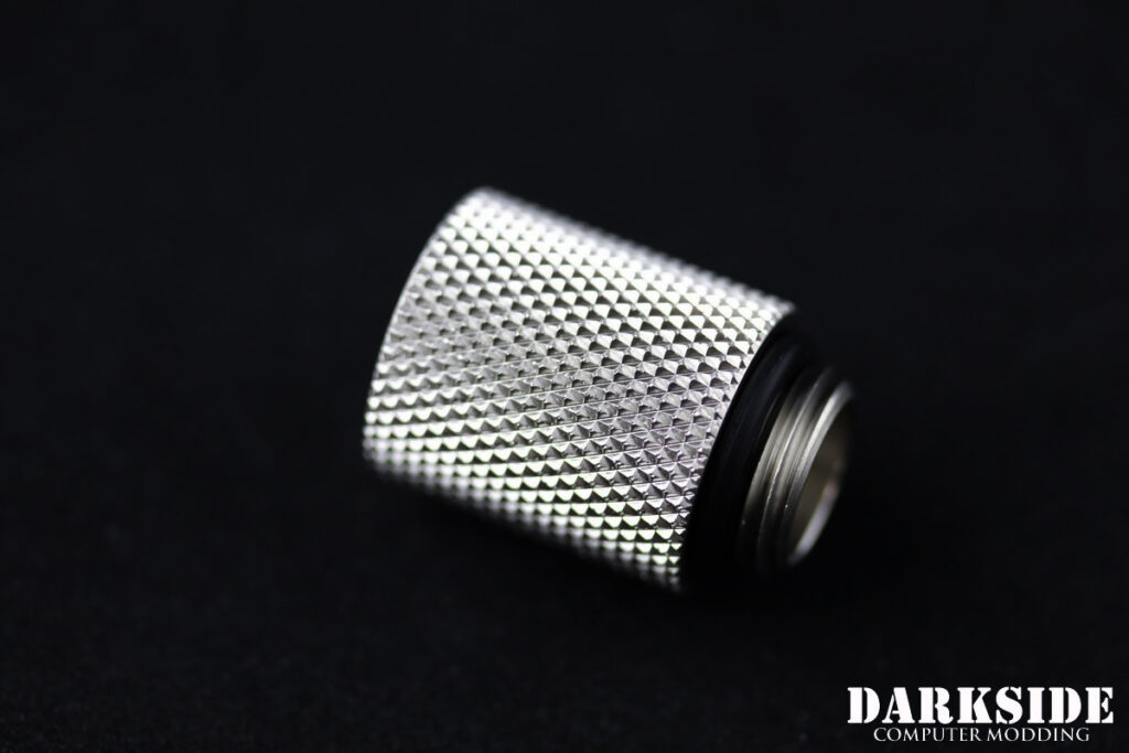 20mm Spacer Adapter – Male-Female G1/4 – Satin Nickel