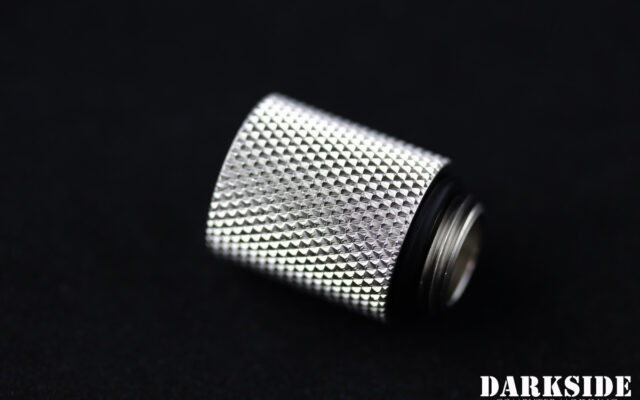 20mm Spacer Adapter – Male-Female G1/4 – Satin Nickel