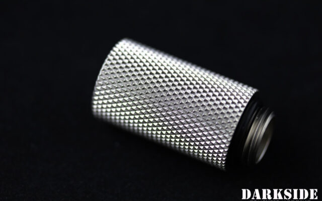 30mm Spacer Adapter – Male-Female G1/4 – Satin Nickel