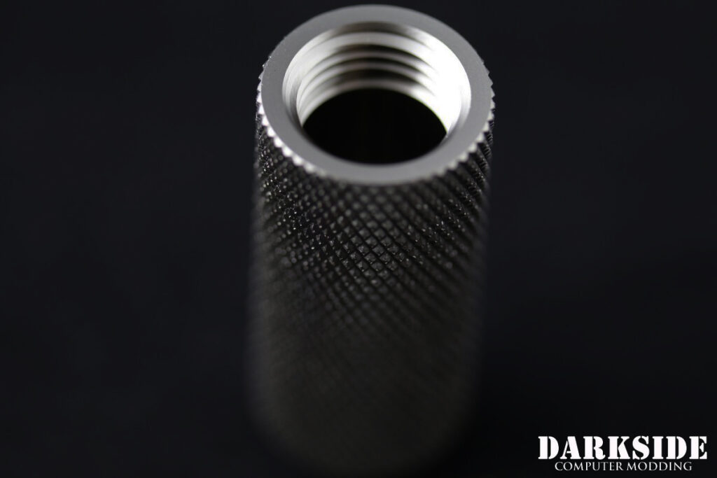 40mm Spacer Adapter – Male-Female G1/4 – Satin Nickel - Image 3