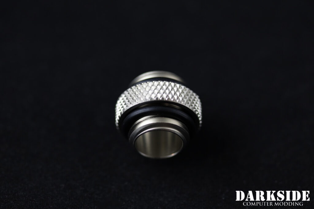 5mm Spacer Adapter – Male-Male G1/4 – Satin Nickel - Image 2