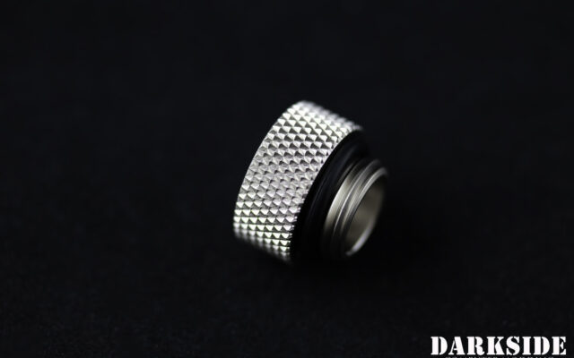 8mm Spacer Adapter – Male-Female G1/4 – Satin Nickel