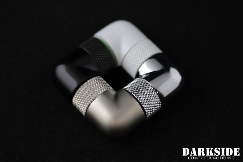 40mm Spacer Adapter – Male-Female G1/4 – Satin Nickel - Image 4