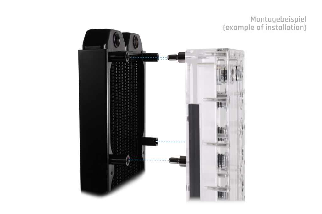 Alphacool Core Push Mounting 25mm M3/M4/UNC 6-32 Set 4x - Image 4