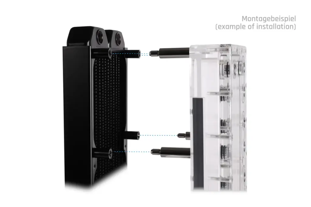 Alphacool Core Push Mounting 50mm M3/M4/UNC 6-32 Set 4x - Image 4