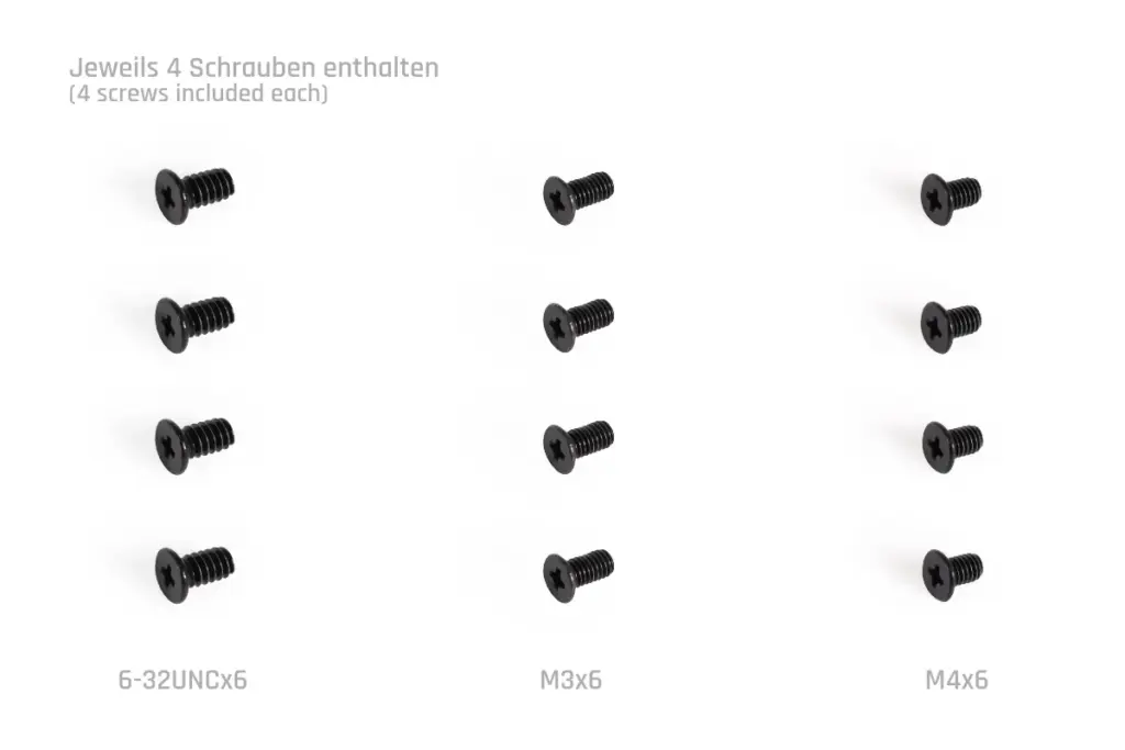 Alphacool Core Push Mounting 25mm M3/M4/UNC 6-32 Set 4x - Image 3