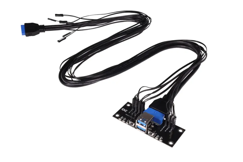 ES Front I/O-Panel with USB 3.0 and cable kit for Servercases - Image 4