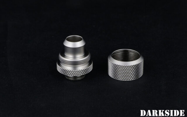 DarkSide 3/8"ID - 5/8"OD Straight Compression Fitting - Satin Nickel