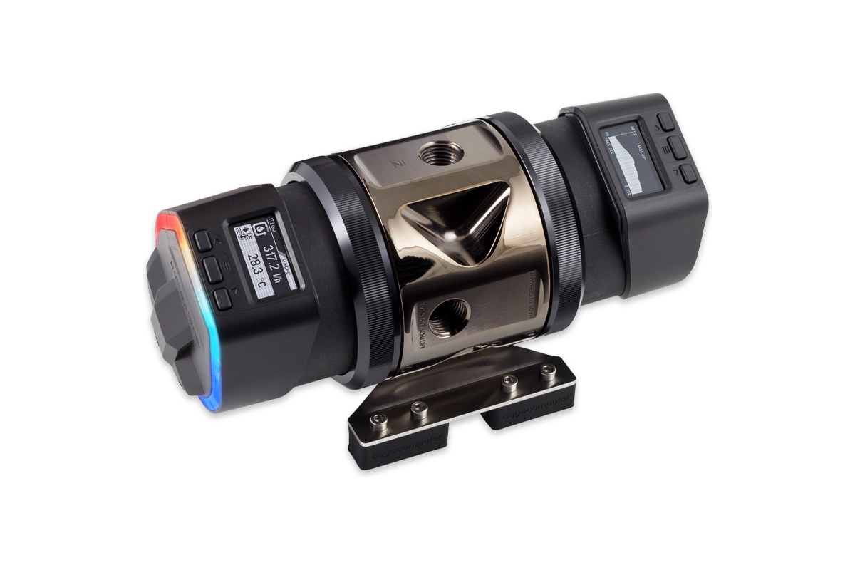Aquacomputer ULTITOP DUAL D5 MIRROR BLACK pump top cover for