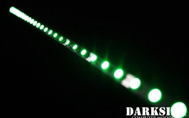 12" (30cm) DarkSide CONNECT Dimmable Rigid LED Strip - GREEN