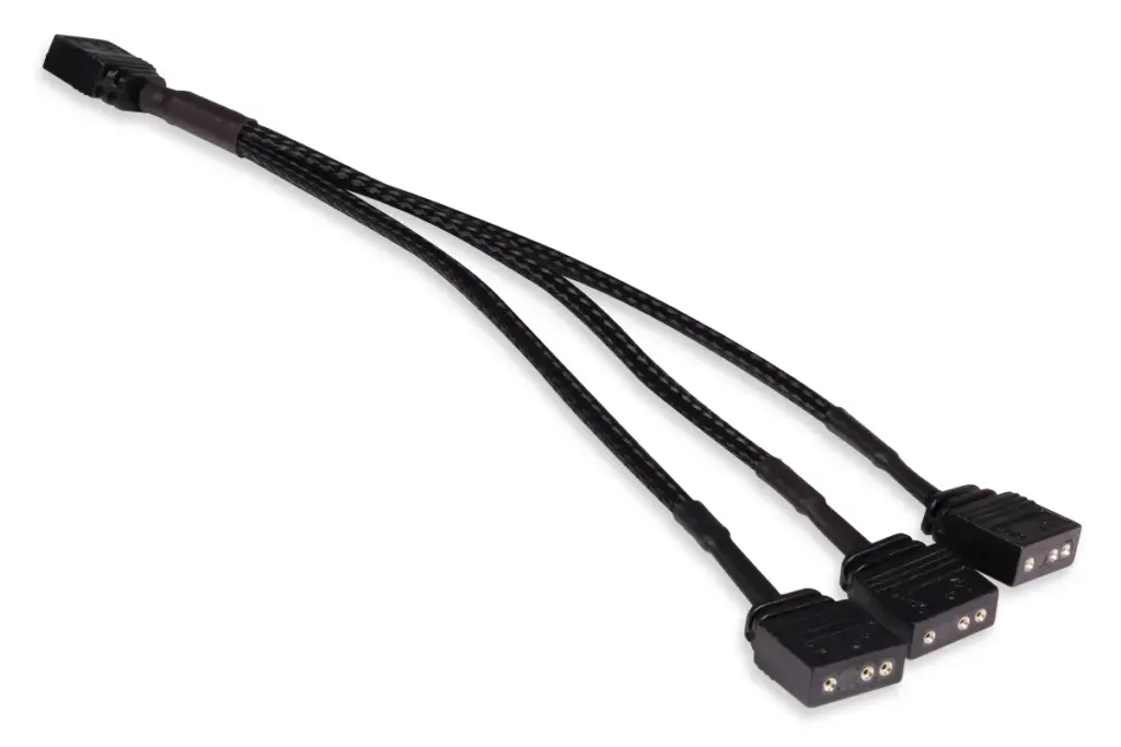Alphacool y-splitter aRGB 3-pin to 3x 3-pin 15cm