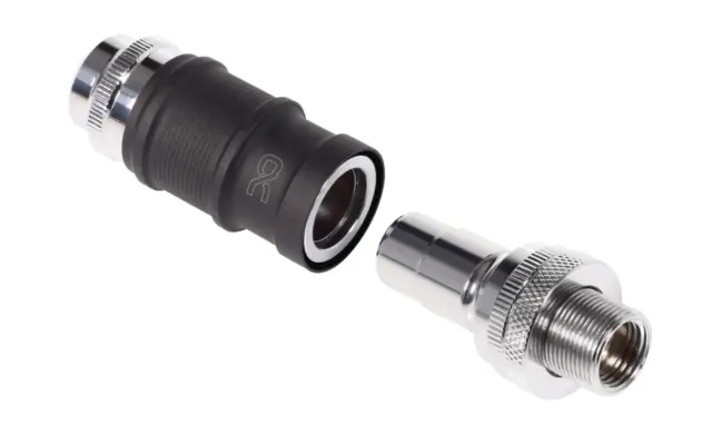 Alphacool ES quick release BLH1A PushIn Set IT-IT with bulkhead fitting (Panel thru + 1x Female G1/4)