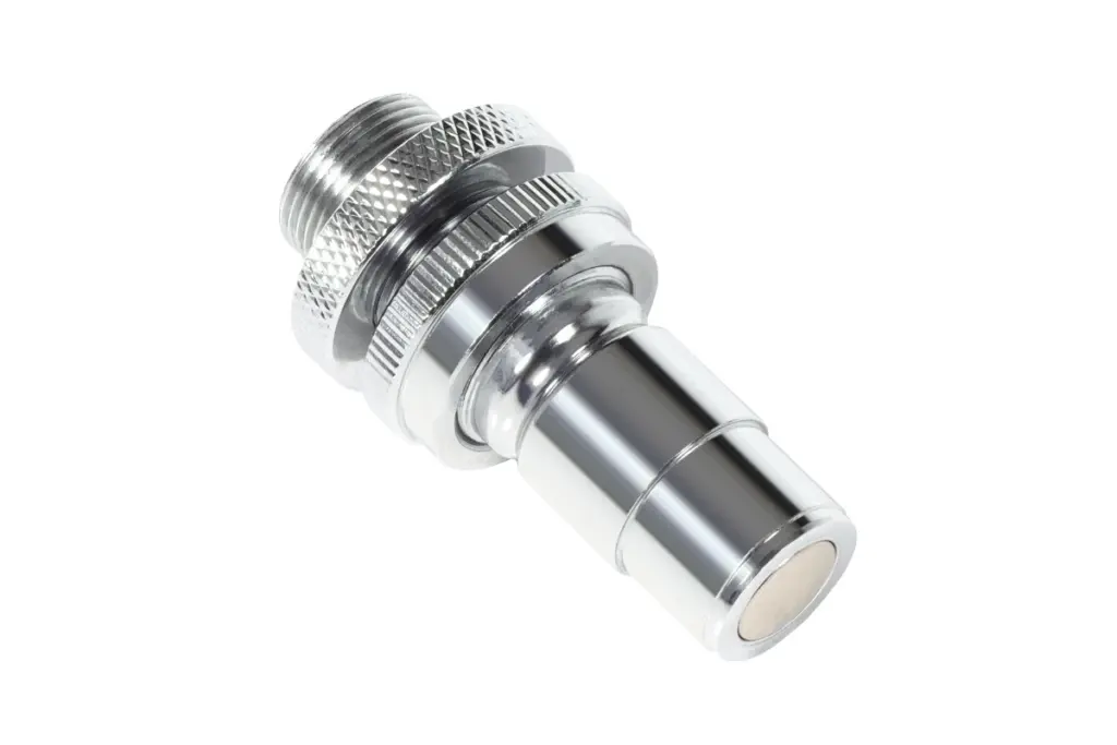 Alphacool ES quick release BLH1A PushIn Male IT with bulkhead fitting (Male QDC + Panel Thru) - Image 2