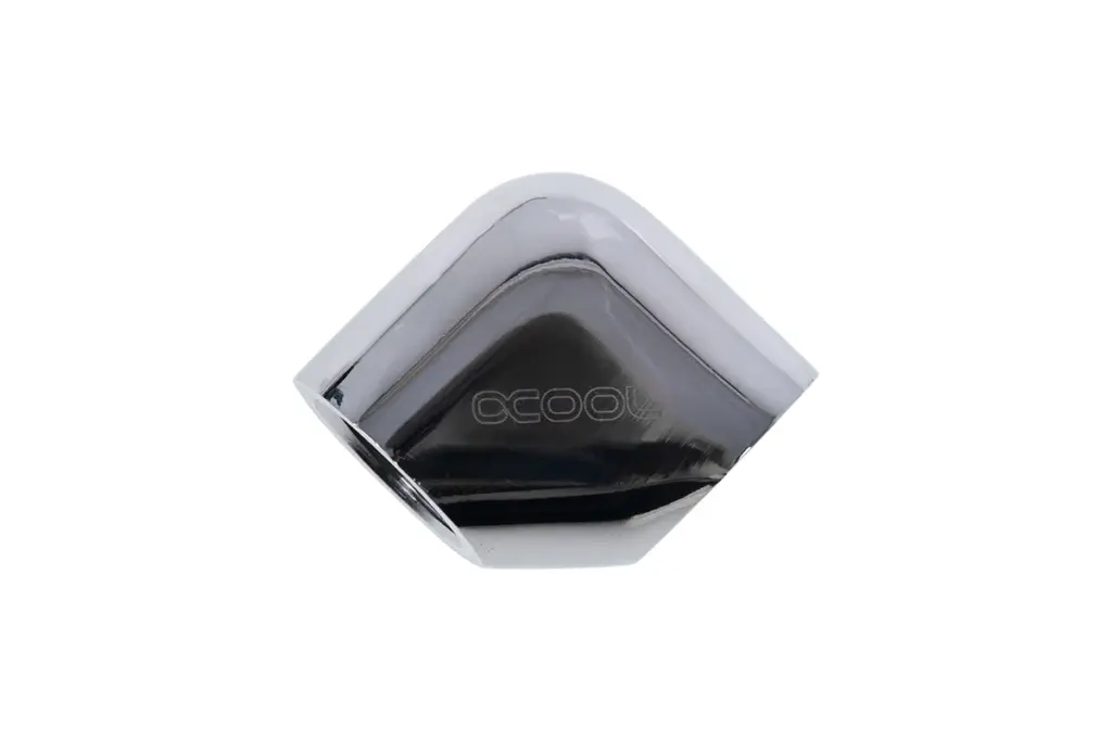 Alphacool Eiszapfen L-connector G1/4 inner thread to G1/4 inner thread - chrome - Image 2