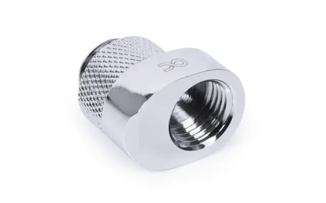 Alphacool Eiszapfen 8mm off set fitting rotatable G1/4 OT to G1/4 IT - Chrome