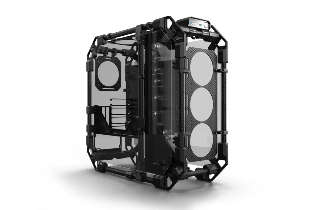 Alphacool Apex Pro Skeleton Carbon Case  (by special order)