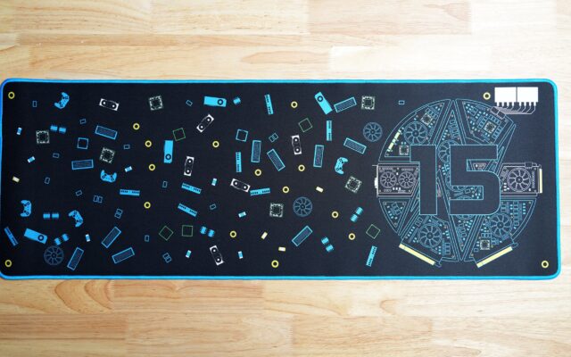 All-Over Component Mouse Mat (36" x 12") | Desk Mouse Pad GN15 PC Component