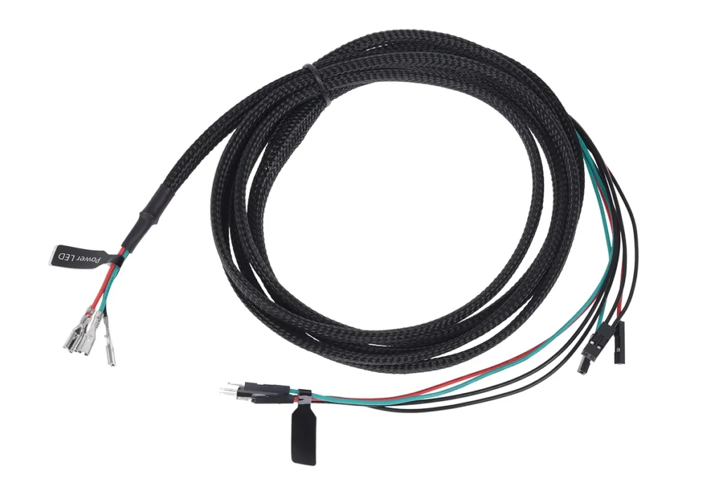 Alphacool power button/push button connection cable - black 200cm