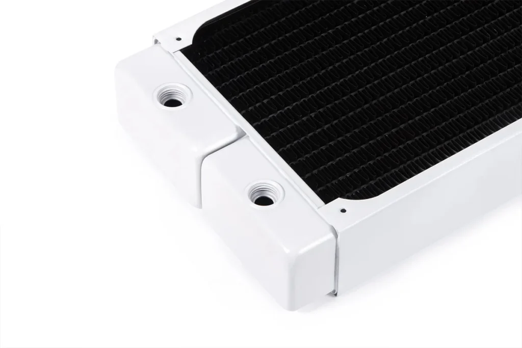 Alphacool HPE-45 Performance Full Copper Multi-Port 280mm Radiator Gen2 – White - Image 3