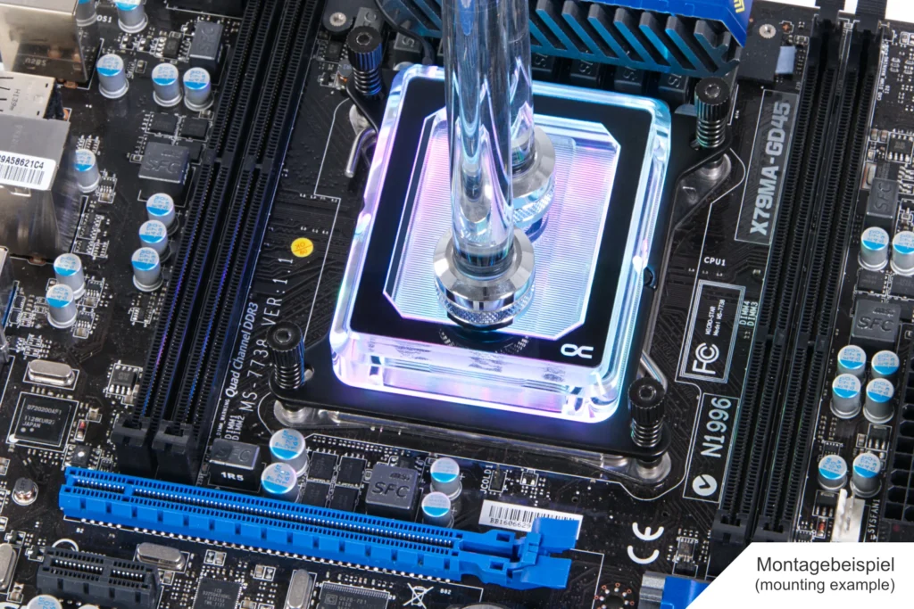 Alphacool Eisblock XPX Pro Aurora Light - Acryl SP3/SP6/sTR5/sWRX8/TR4/LGA2066/LGA3647 - Image 3