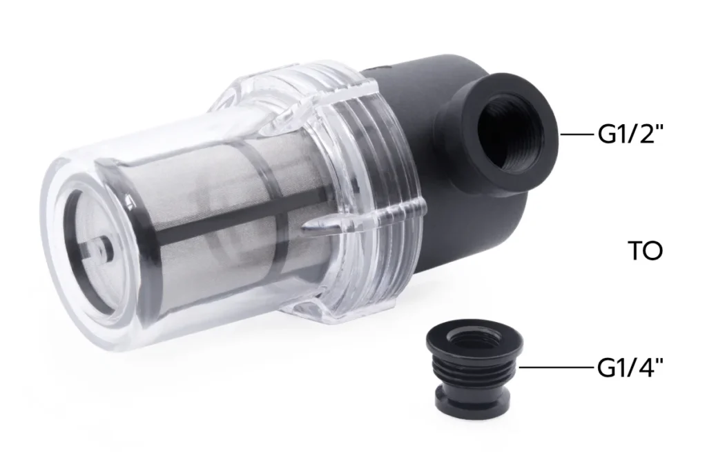 Alphacool ES Large Inline Particle Filter 2x G1/4 - Image 3