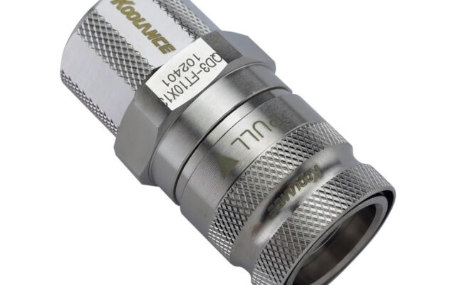 QD3 Female Quick Disconnect No-Spill Coupling, Compression for 10mm x 13mm (3/8in x 1/2in)
