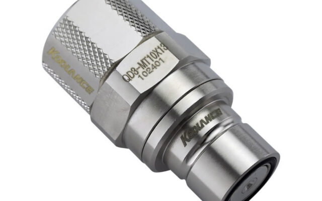 QD3 Male Quick Disconnect No-Spill Coupling, Compression for 10mm x 13mm (3/8in x 1/2in)