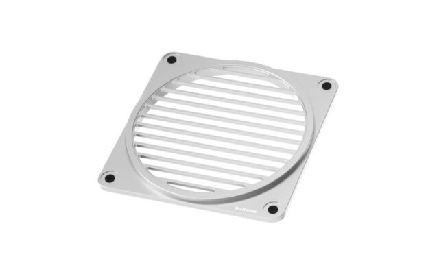 Slotted Aluminum 120mm Fan Cover - Silver